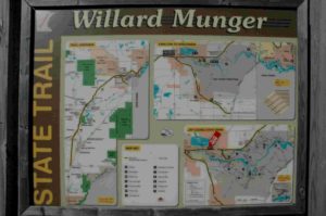 trail map for Willard Munger